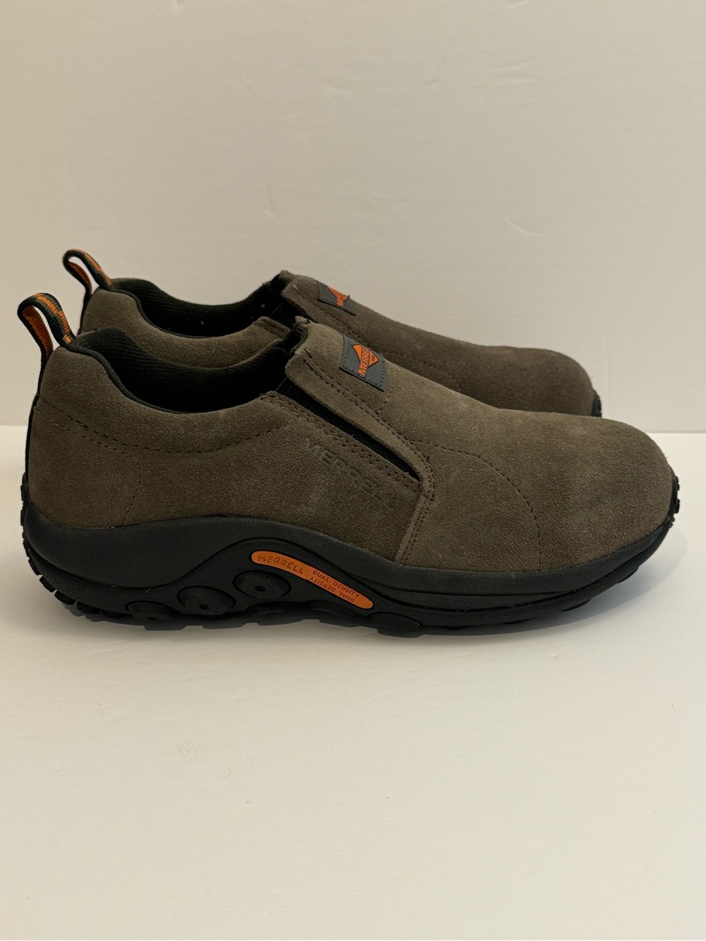 Merrell Jungle Moc Alloy Toe Mens Size 8 Brown Suede Work Slip On J05356